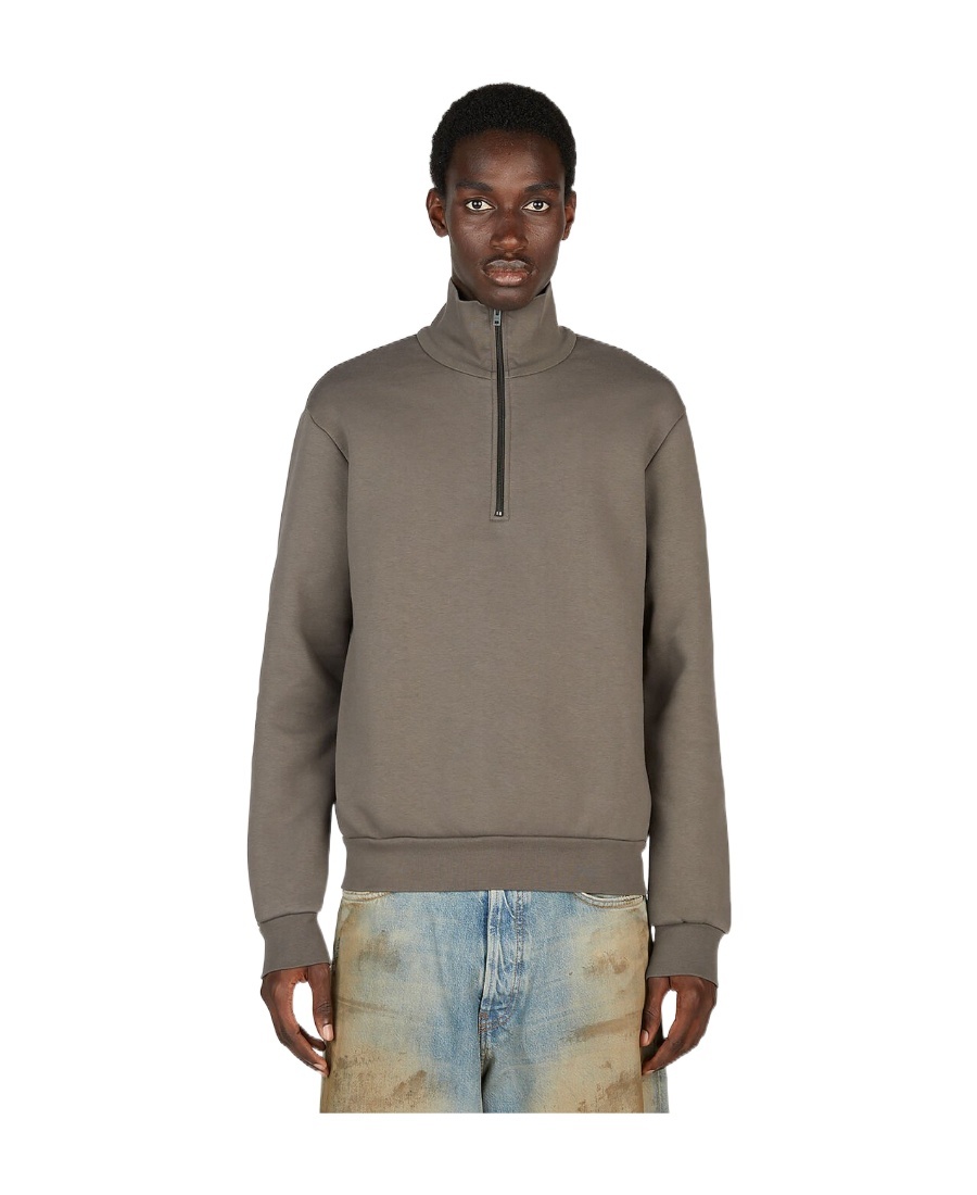 Acne Studios Zip Sweater In Gray