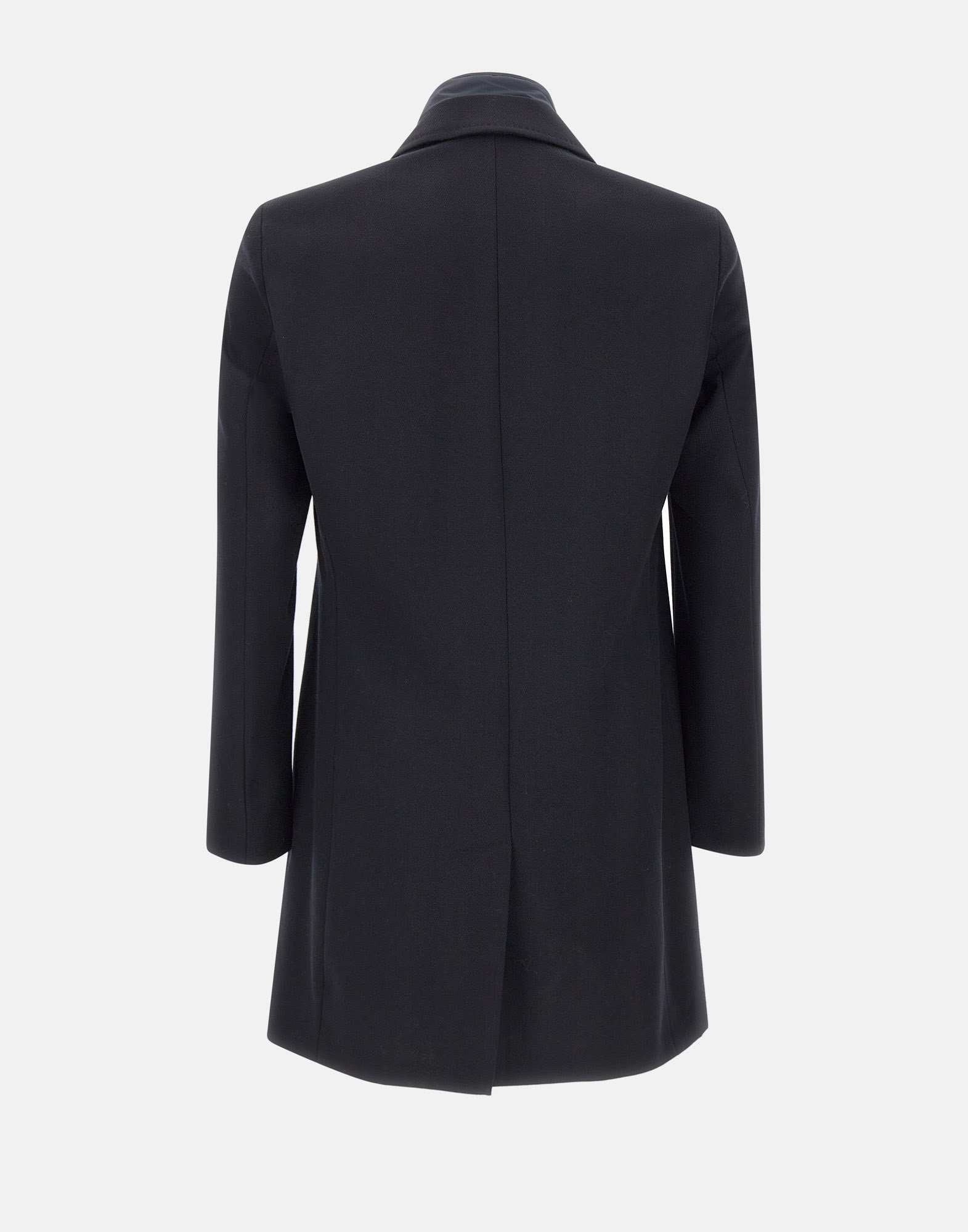 Hugo Boss Boss Boss Black Coat With Inner Vest In Black