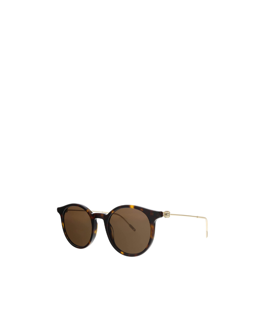 Montblanc Round Sunglasses In Brown