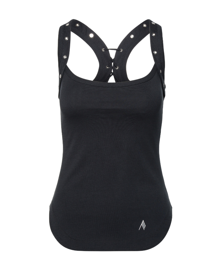 Attico Women's Tops With Logo Top In Black