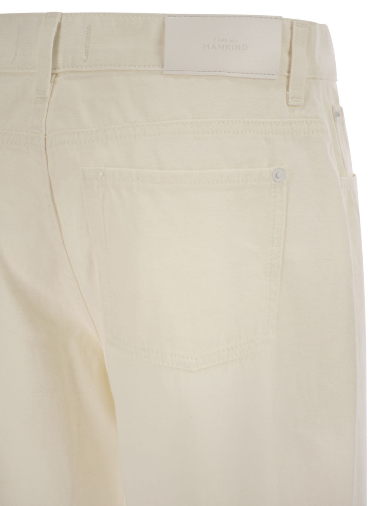 7 For All Mankind Tess Trousers In Neutral