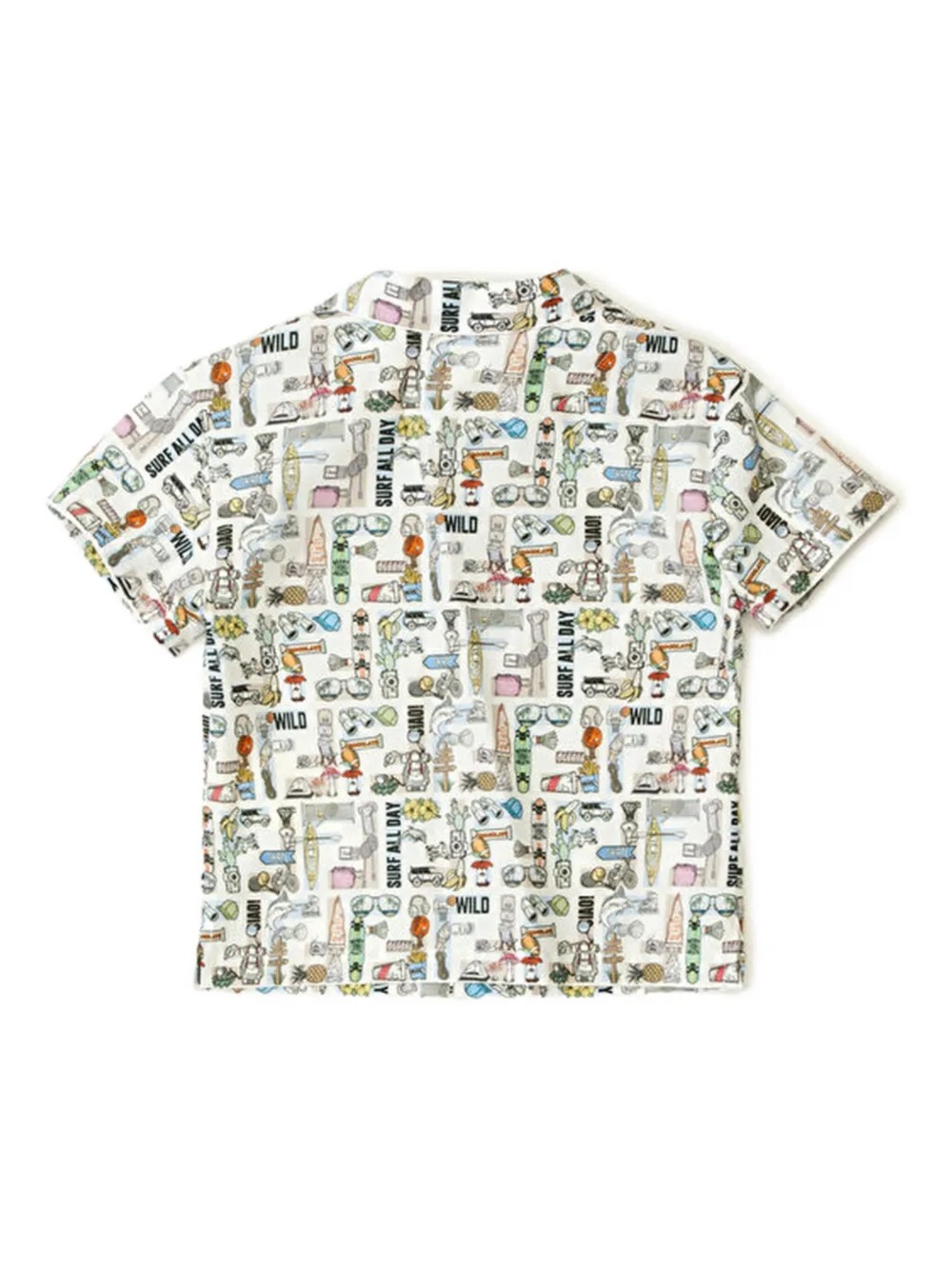 Fendi Graphic-print Short-sleeve Shirt In White