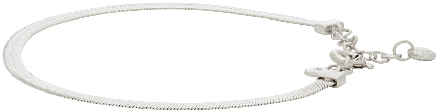 Maria Black Silver Sentiero Bracelet In White