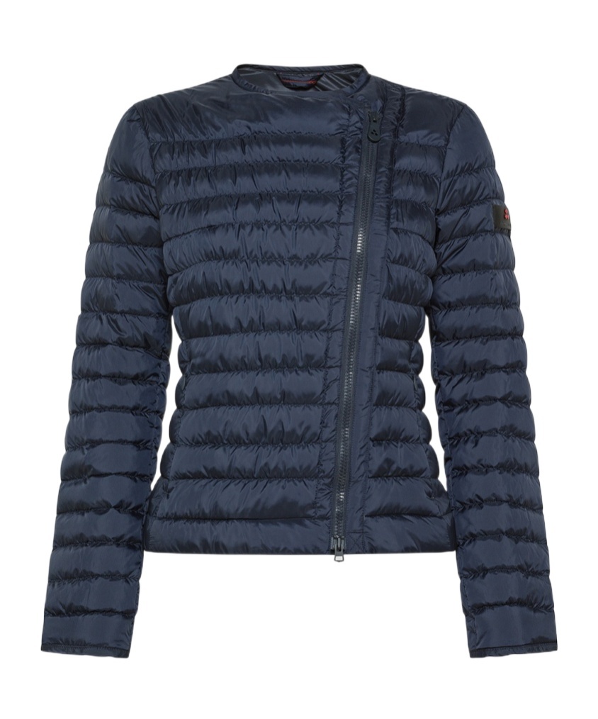 Peuterey Dalsi Down Jacket With Oblique Zip In Black