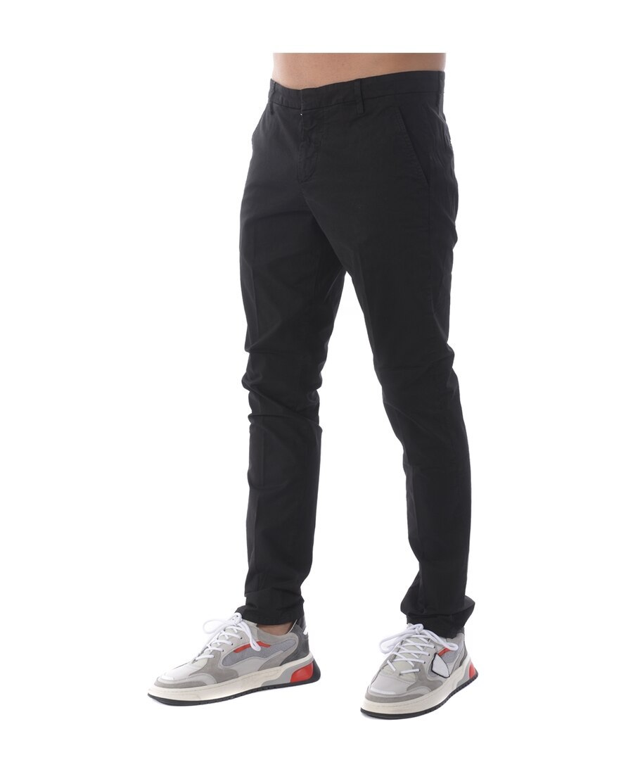 Dondup Slim-fit Tailored Trousers In Black