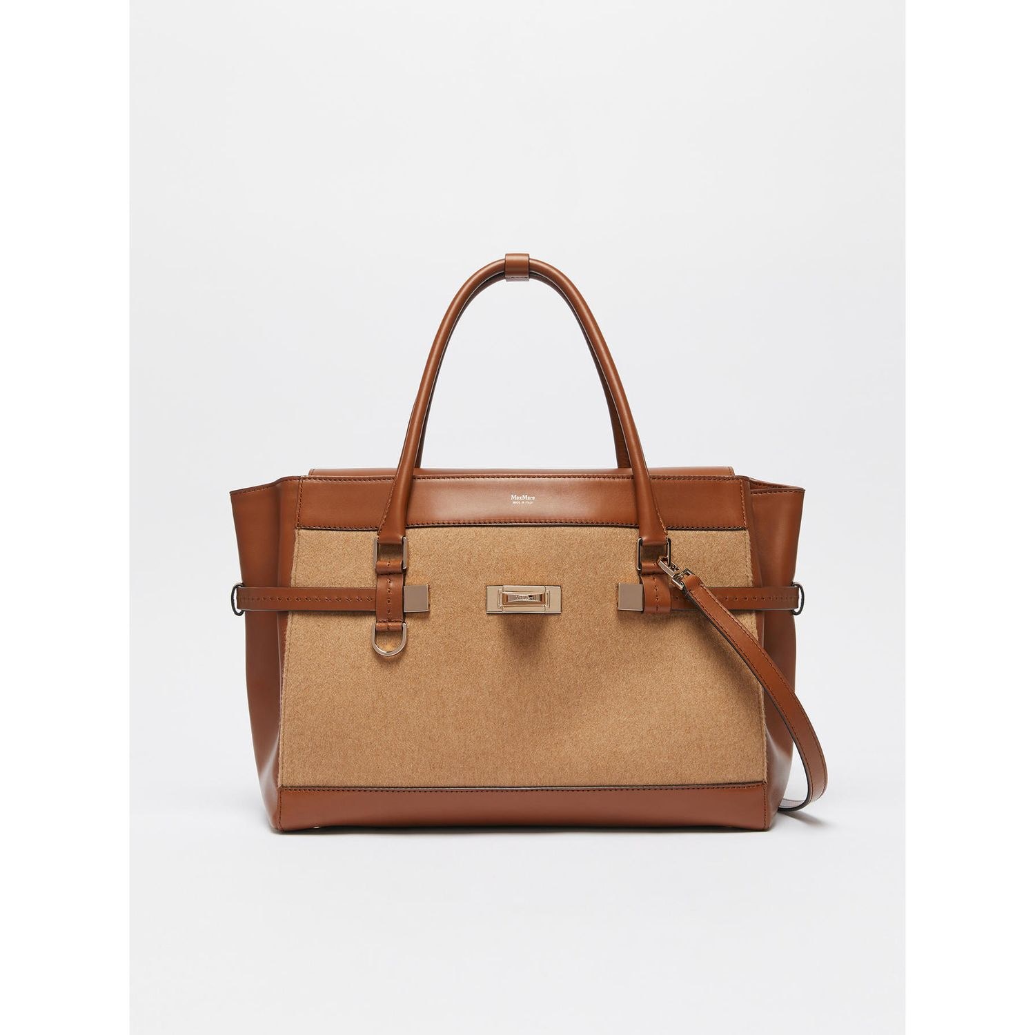 Max Mara Medium Margaux Shoulder Bag In Brown