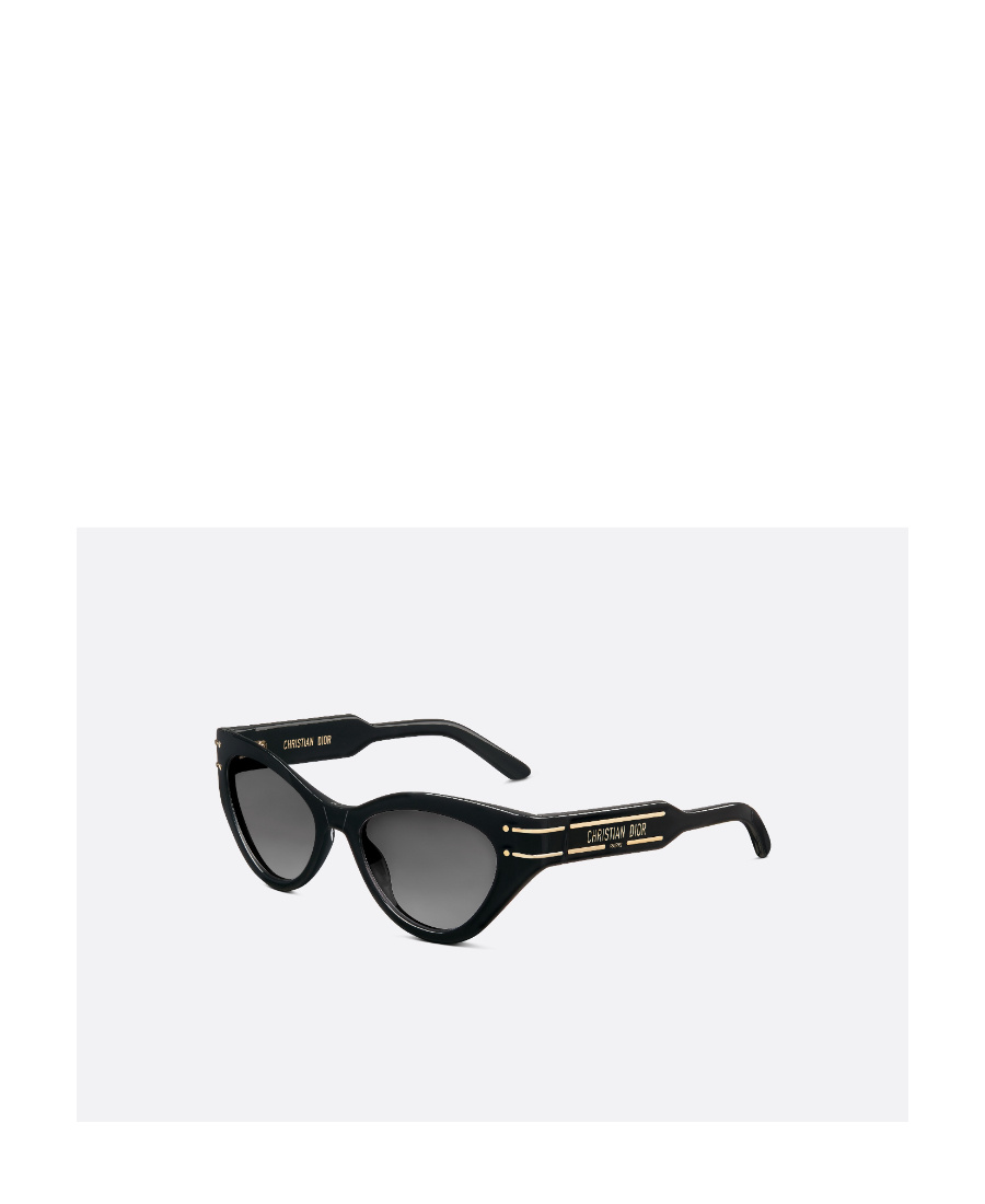 Shop Dior Eyewear Signature B7i Butterfly Sunglasses In Black