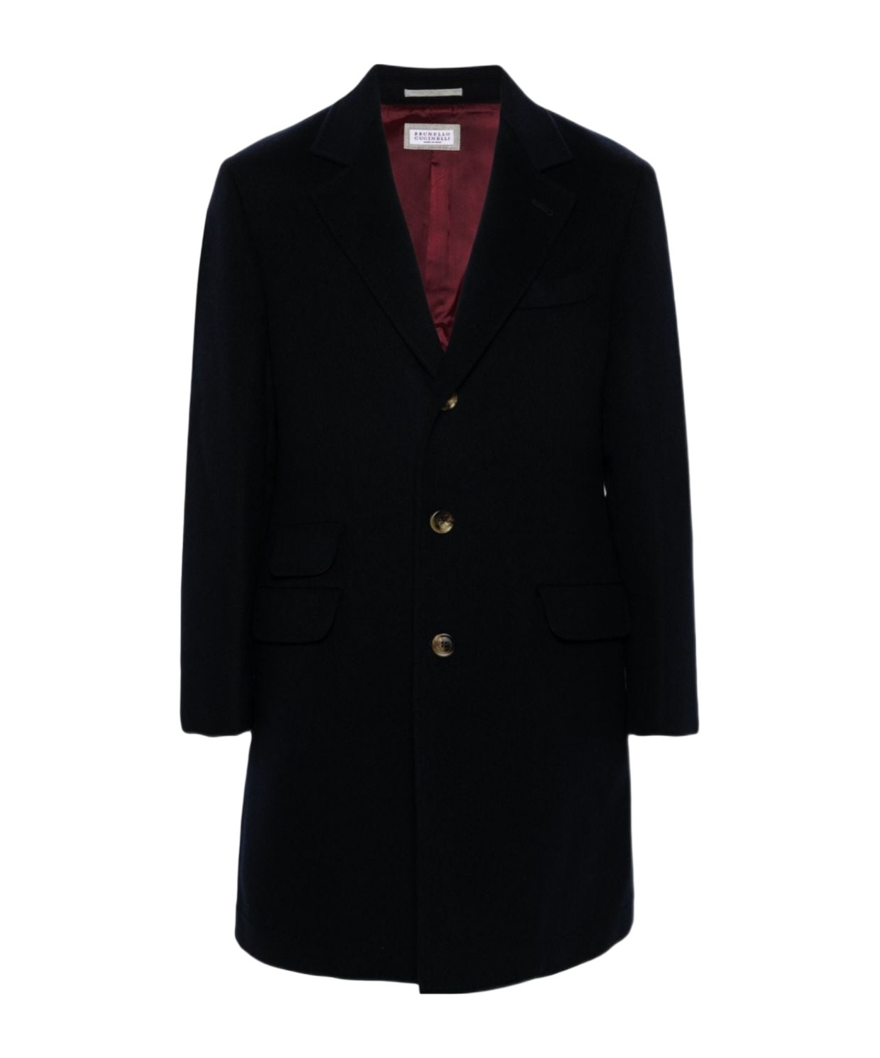 Brunello Cucinelli Single-breasted Coat In Black