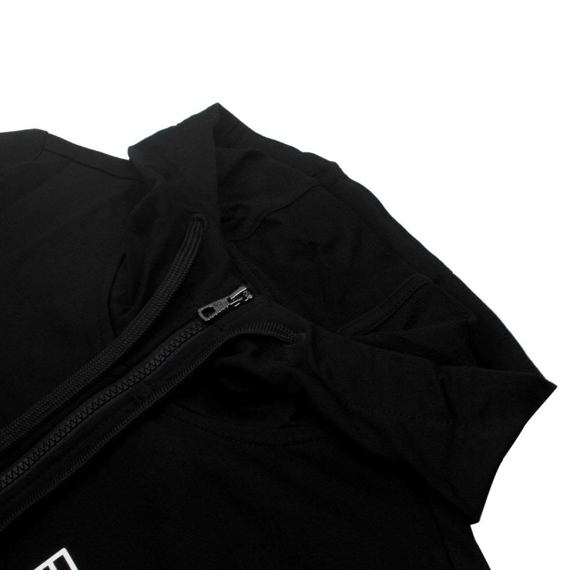 Ea7 Logo-print Zip-up Hoodie In Black