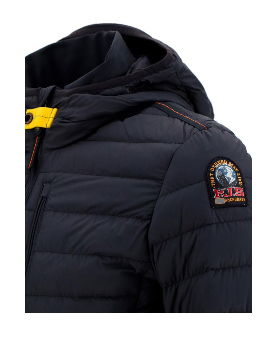 Parajumpers Last Minute Mens Hooded Down Padded Jacket In Black