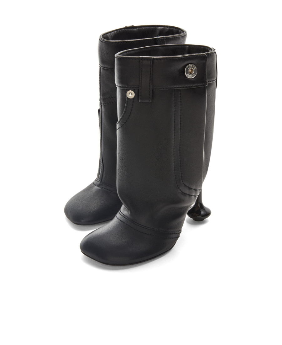 Loewe Toy Panta Stiletto Ankle Boots In Black