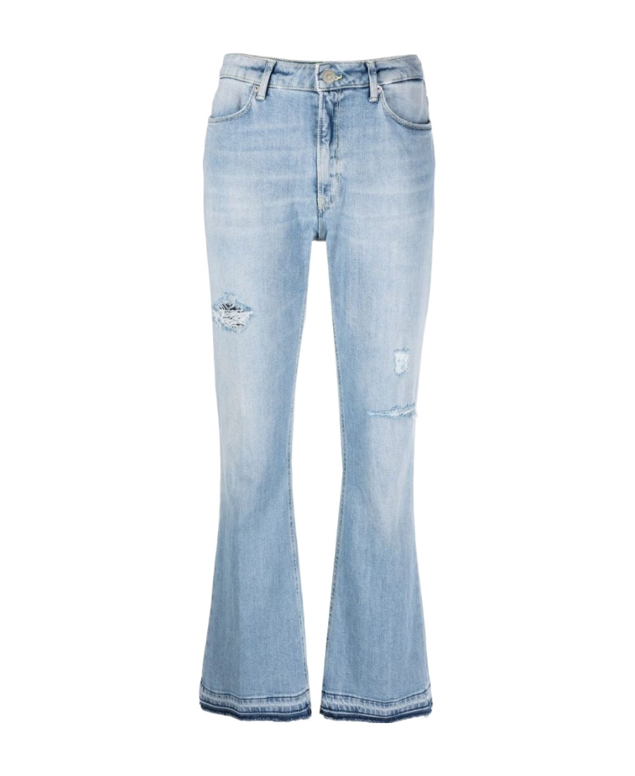Dondup Mid-rise Flared Jeans In Blue