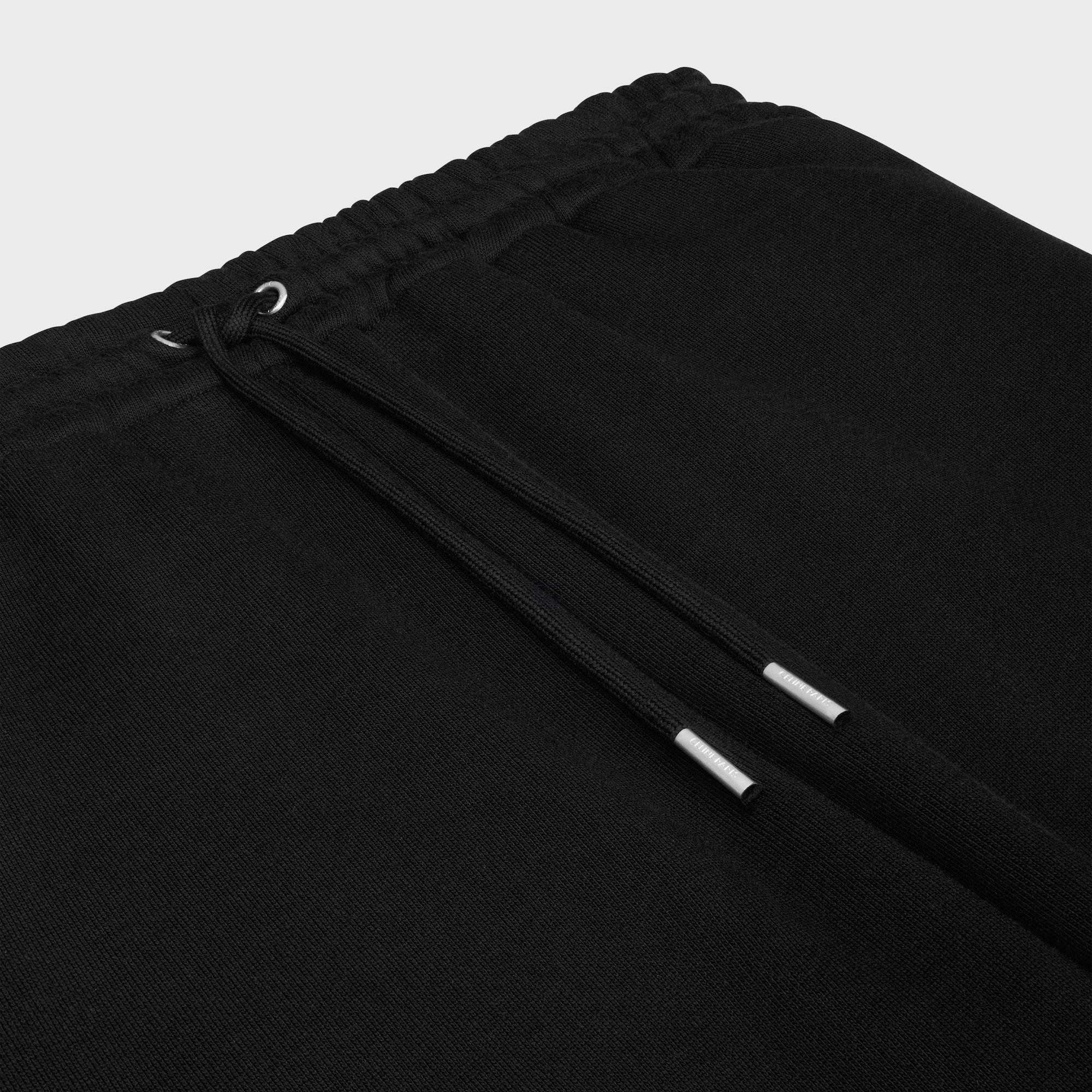 Celine Triomphe Cashmere Fleece Jogging Pants In Black