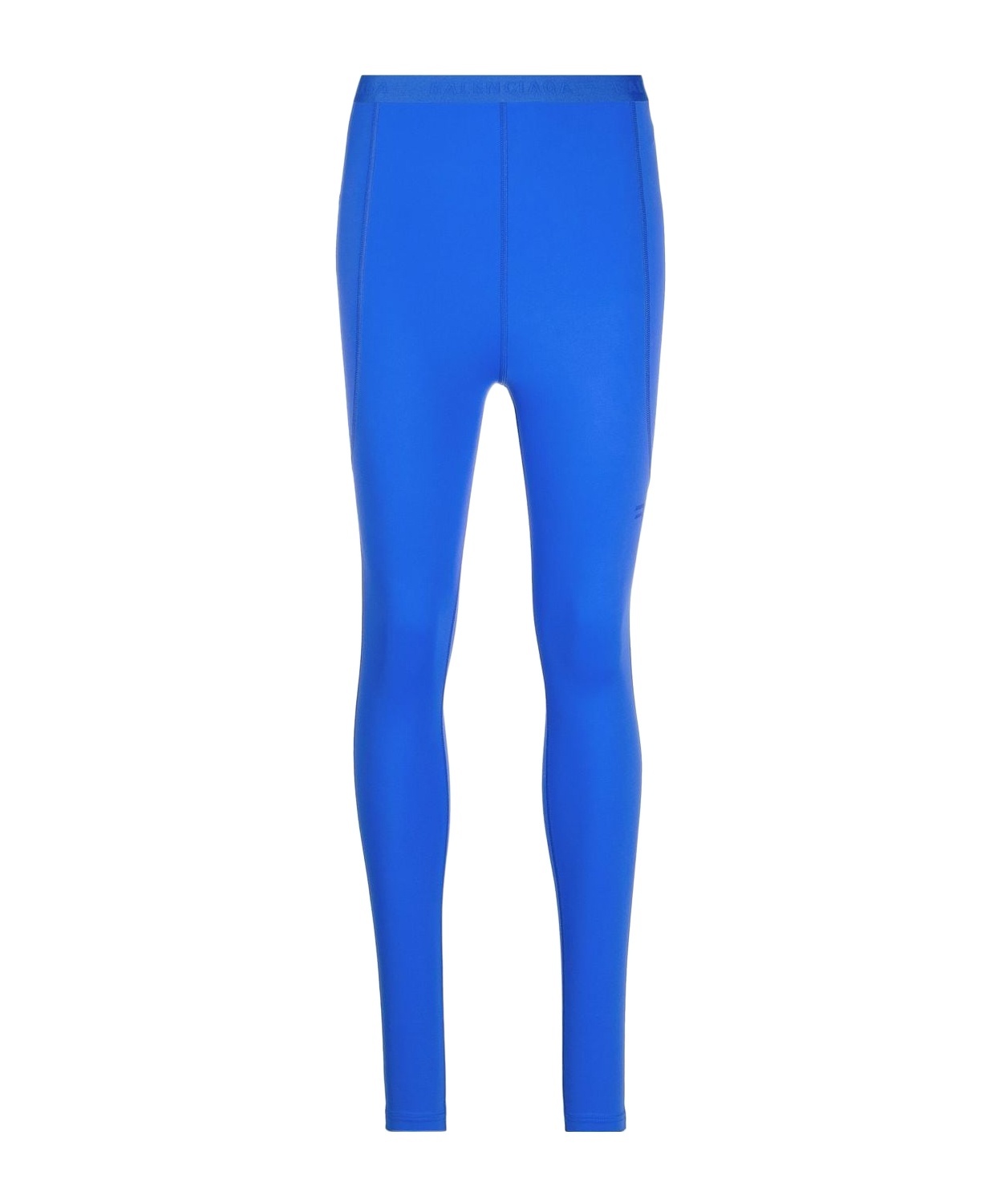 Balenciaga High-waisted Leggings In Blue