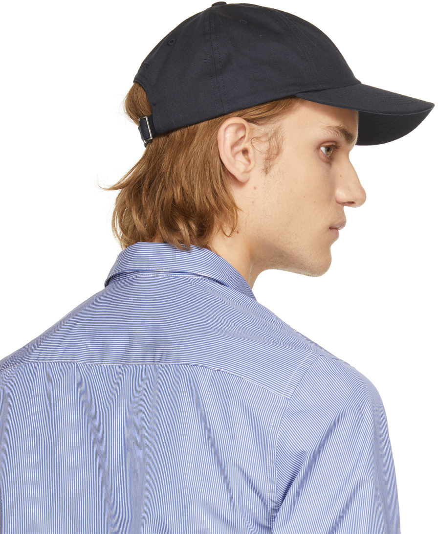 NORSE PROJECTS LOGO LOGO EMBROIDERED BASEBALL CAP 