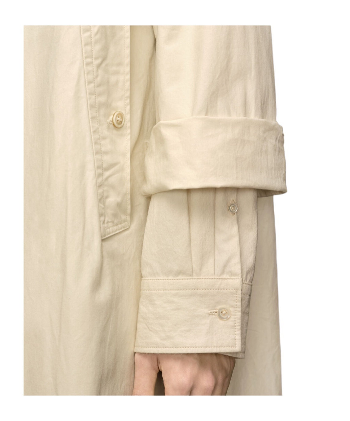 Maison Margiela Long-sleeved Windbreaker In Nude