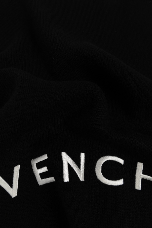Givenchy Logo-embroidered Wool-cashmere Scarf In Black
