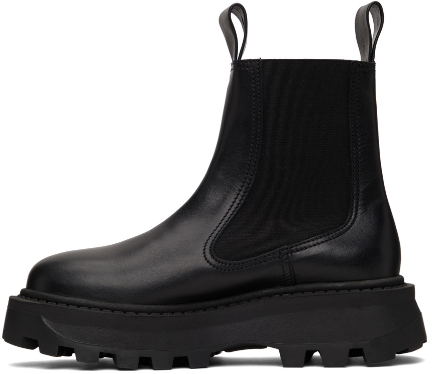 Simon Miller Round Head And Ankle Boots In Black