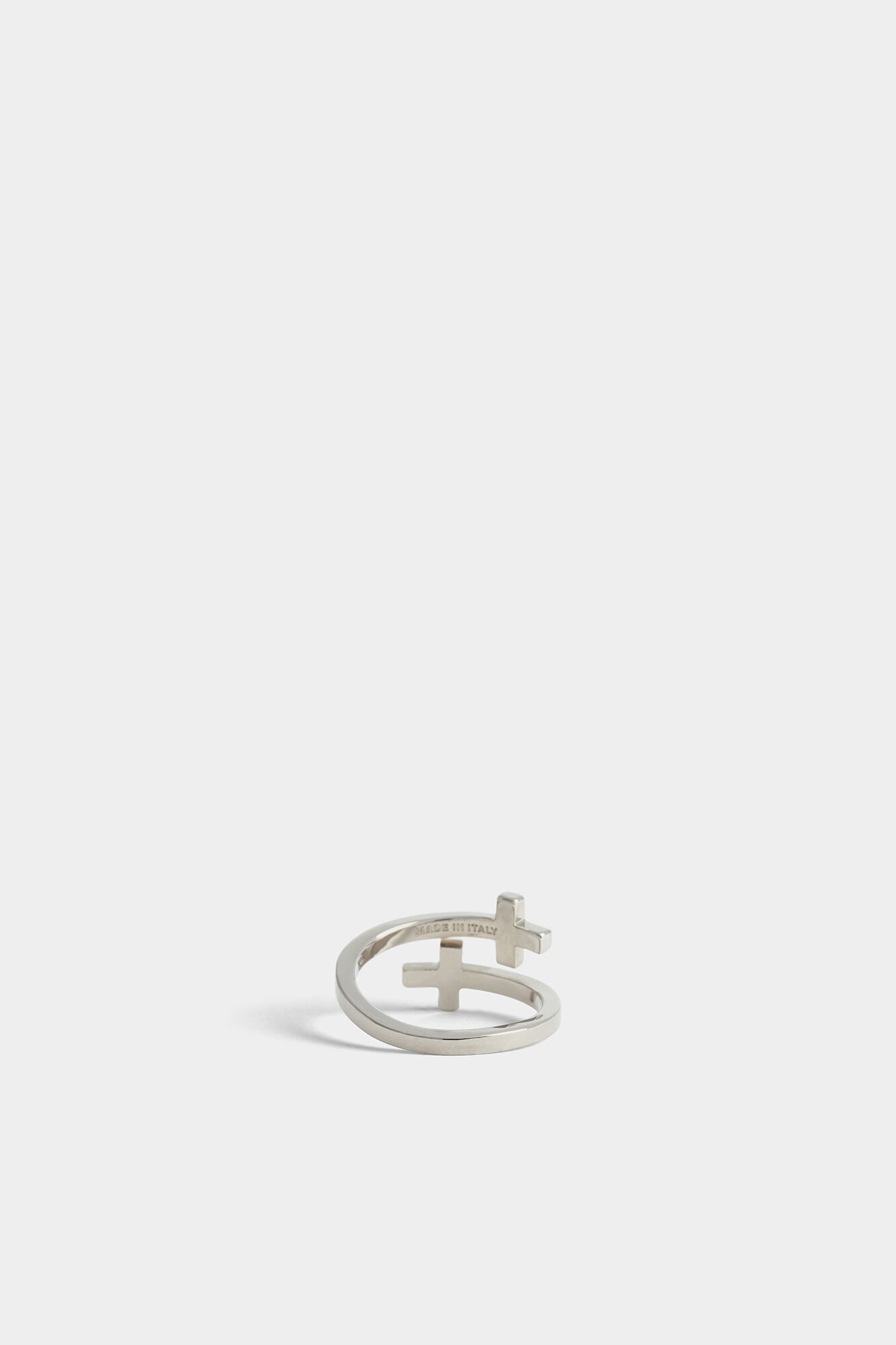 DSQUARED2 DSQUARED2 LOGO DEBOSSED CROSS RING