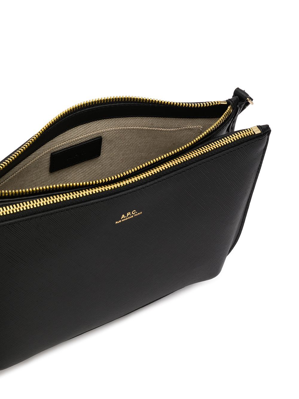 Apc Sac Geneve Mini Cuir Smooth Leather In Black
