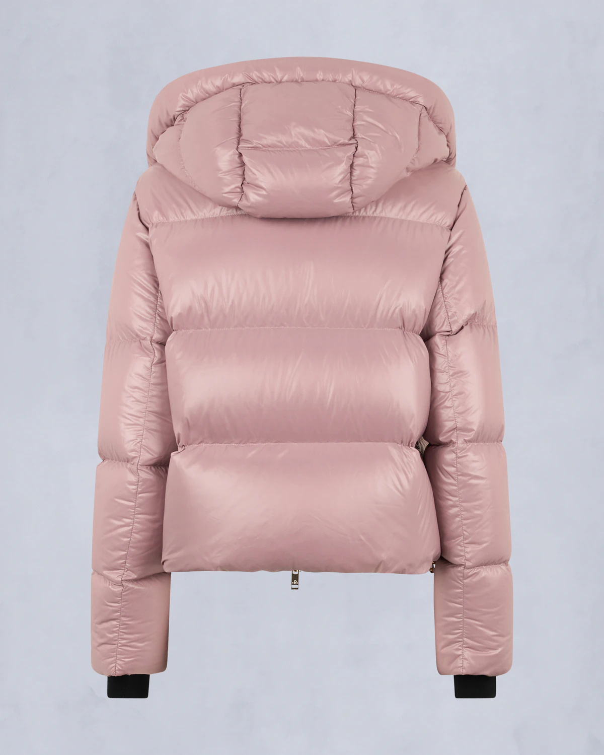 Moose Knuckles Hooded Down Jacket In Pink