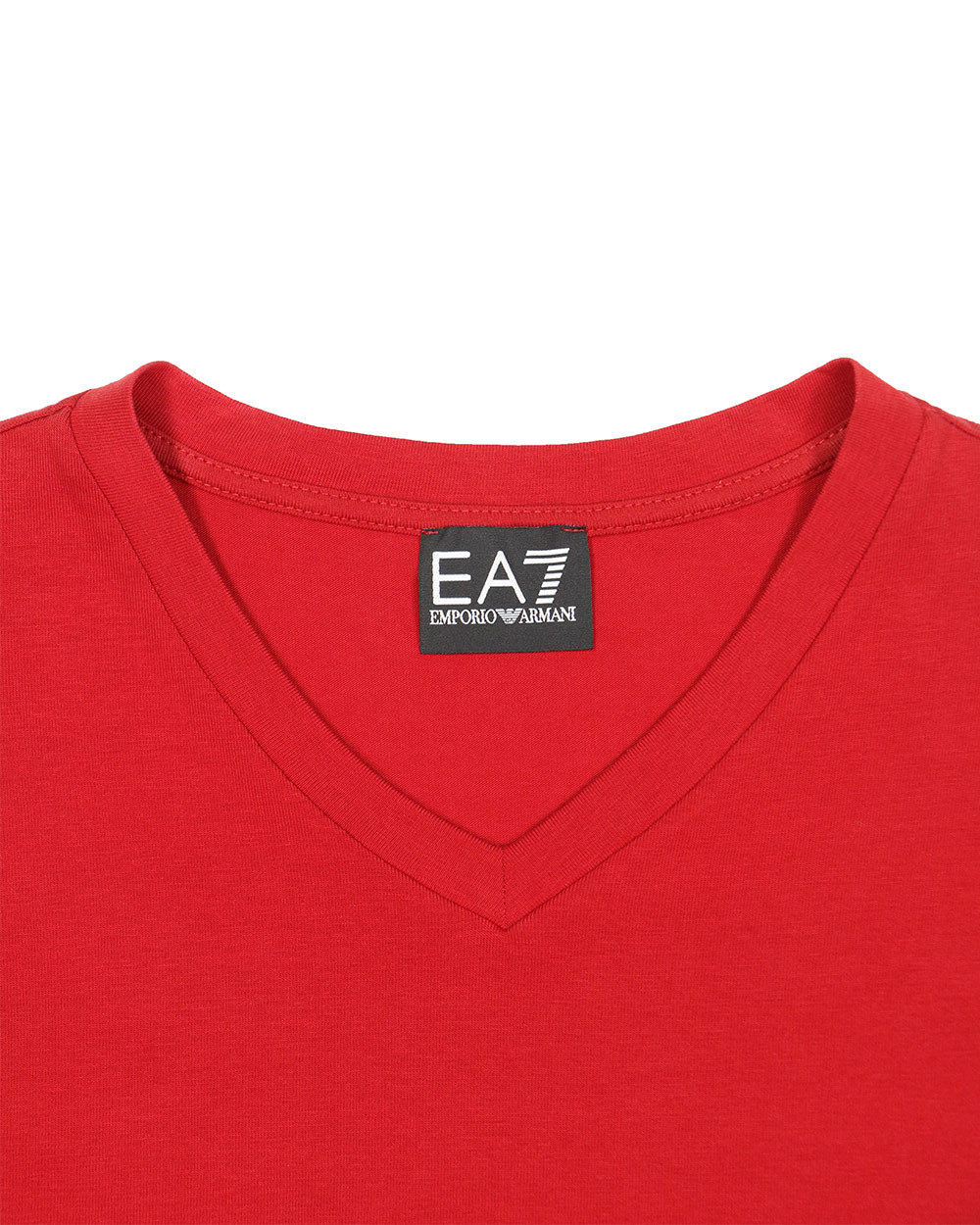 Ea7 Logo Printed T-shirt In Red