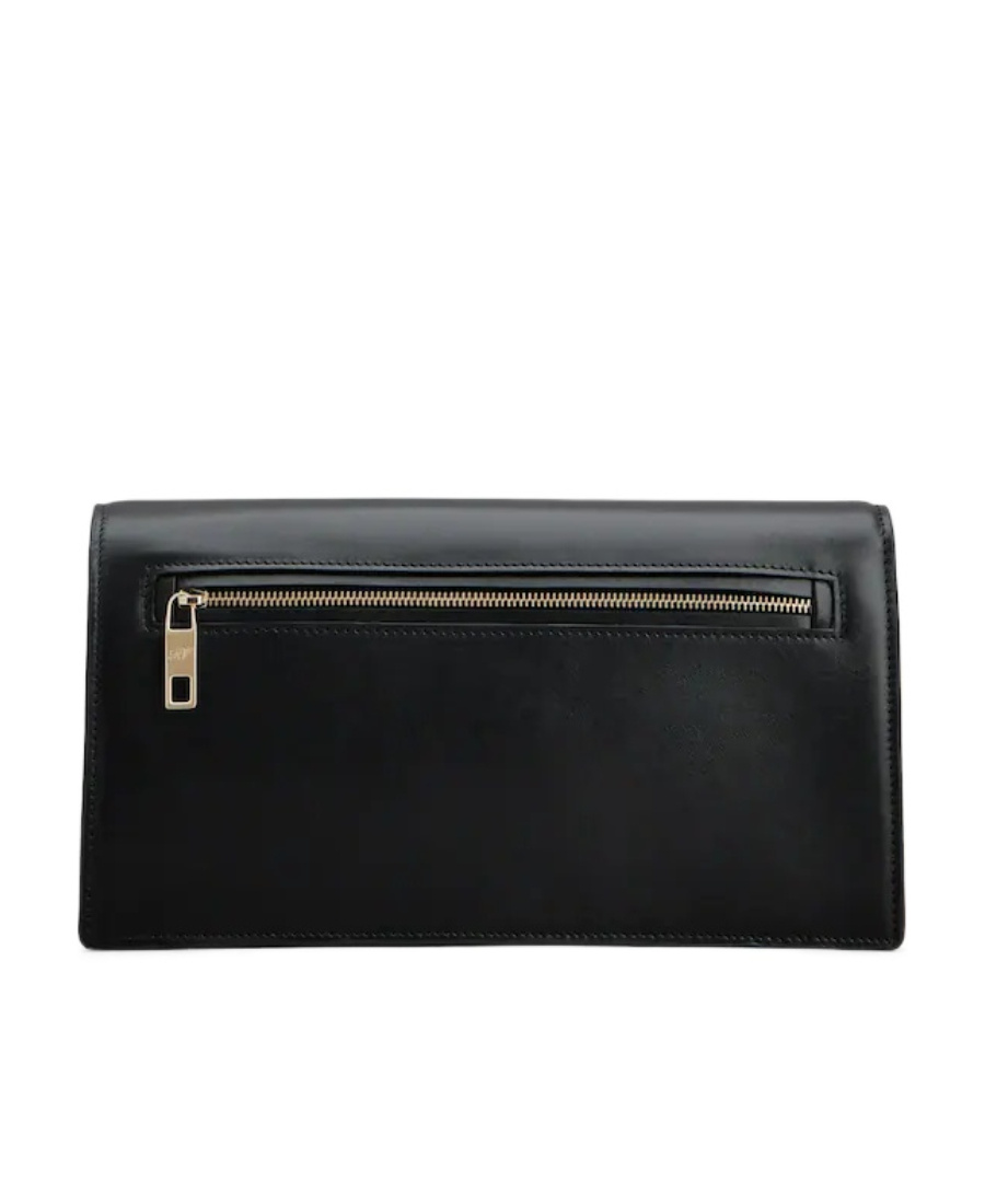 Roger Vivier Structured Chain Shoulder Bag In Black