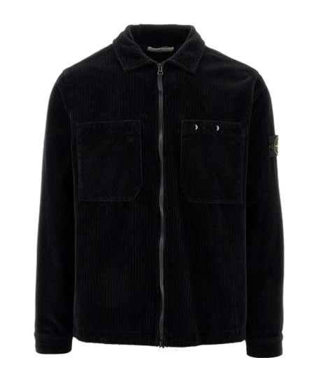 Stone Island Overshirt In Cotone In Multi