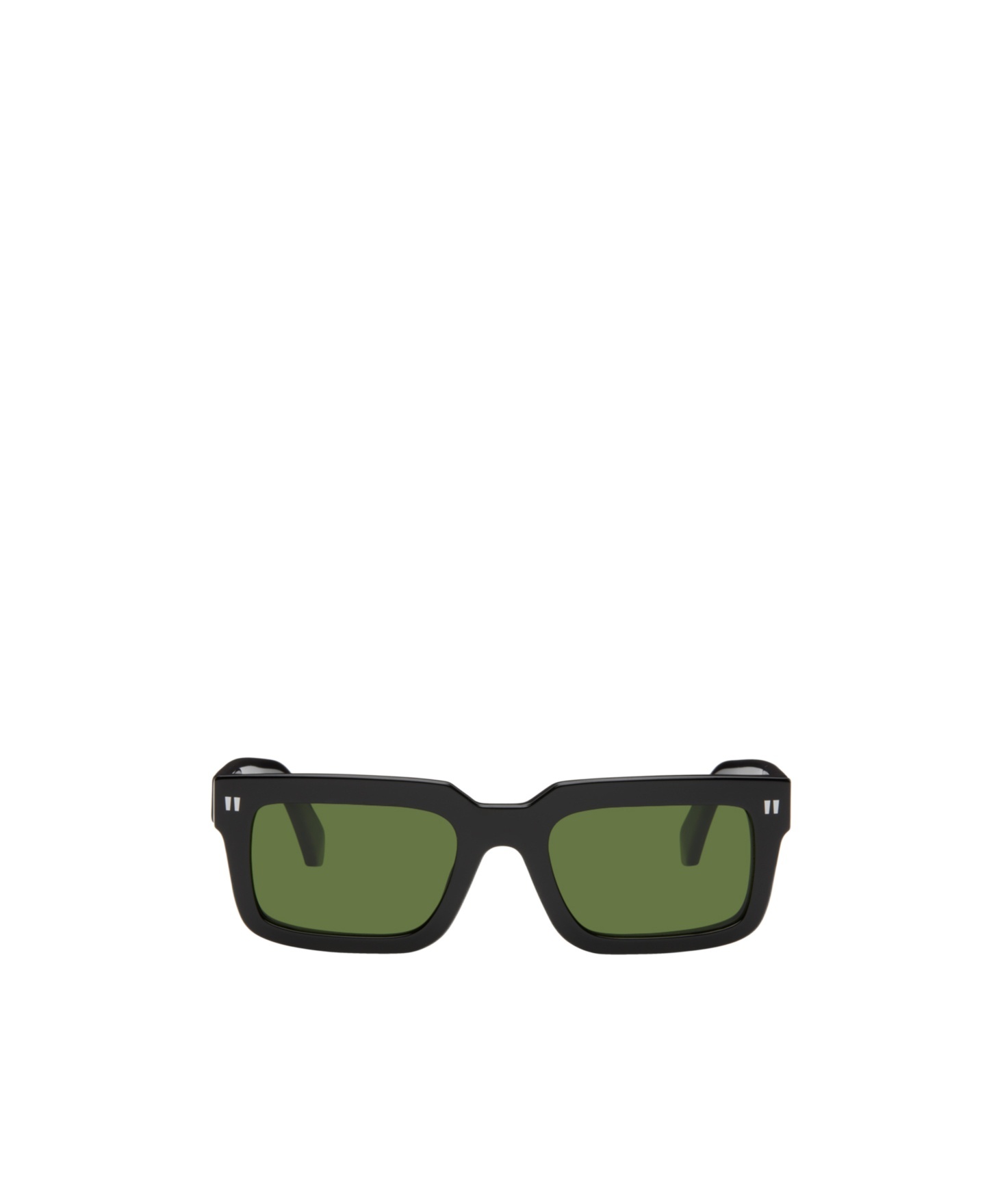 Off-white Clip On2 Rectangle-frame Glasses In Green