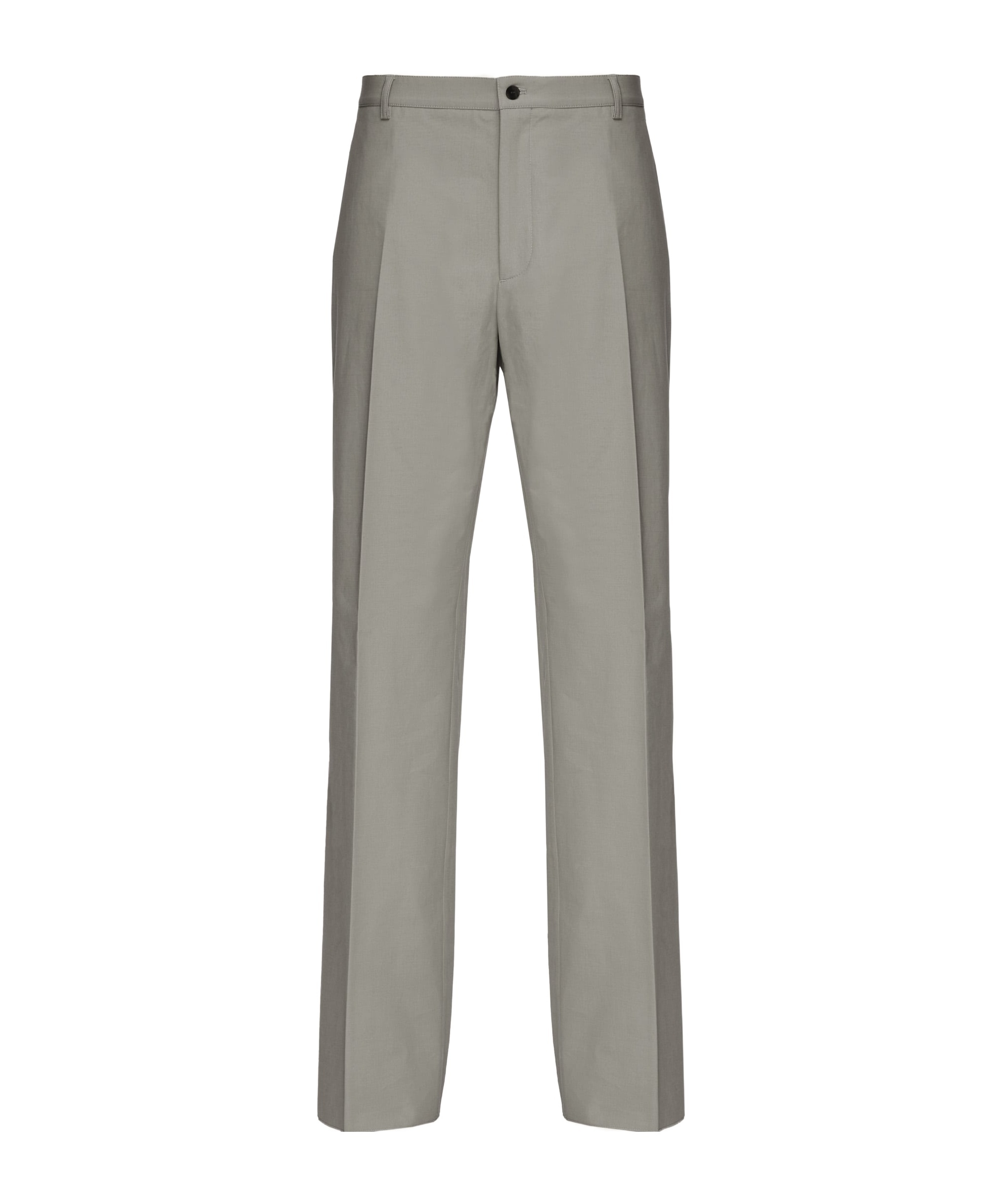 Ferragamo Straight-leg Tailored Trousers In Gray
