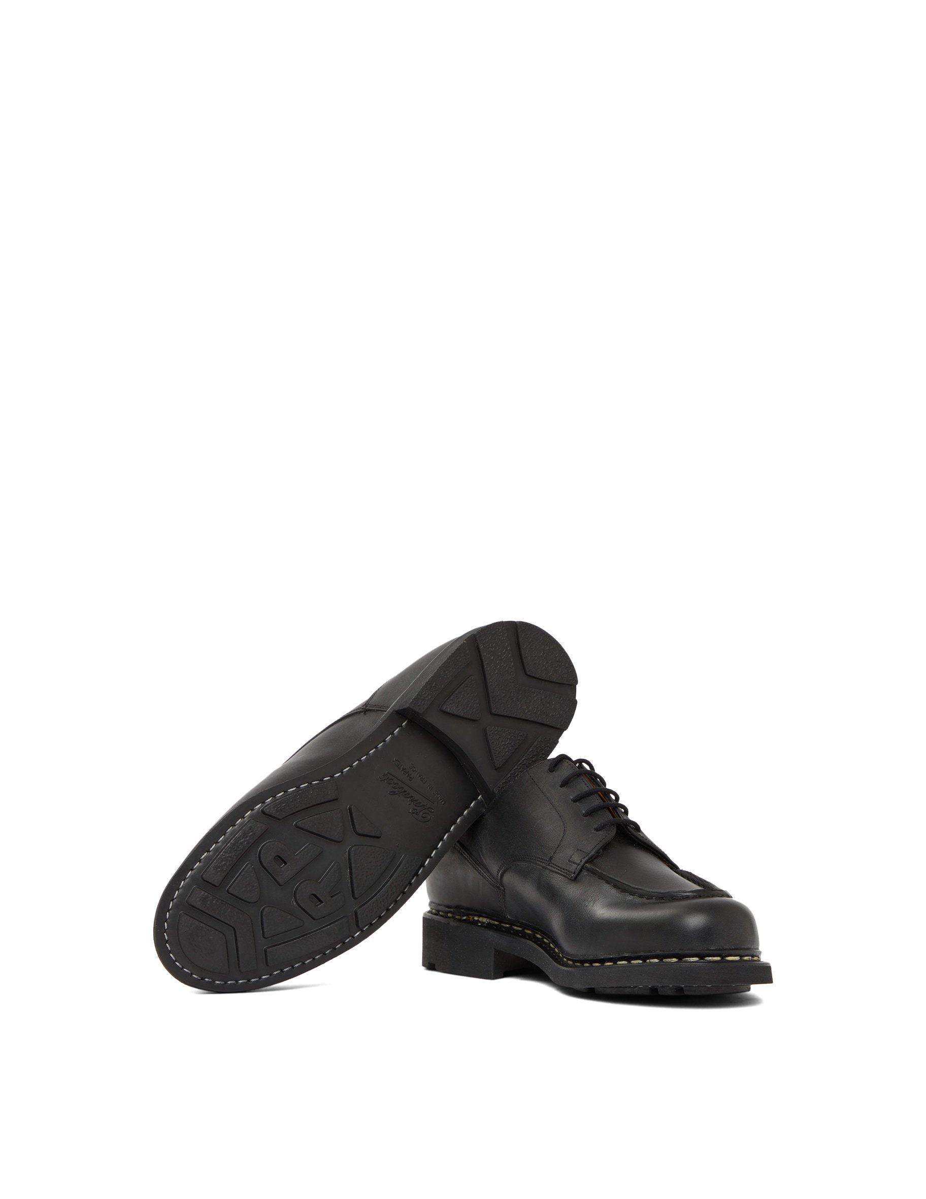 Paraboot Thiers Sport Shoe Black Leather In Black