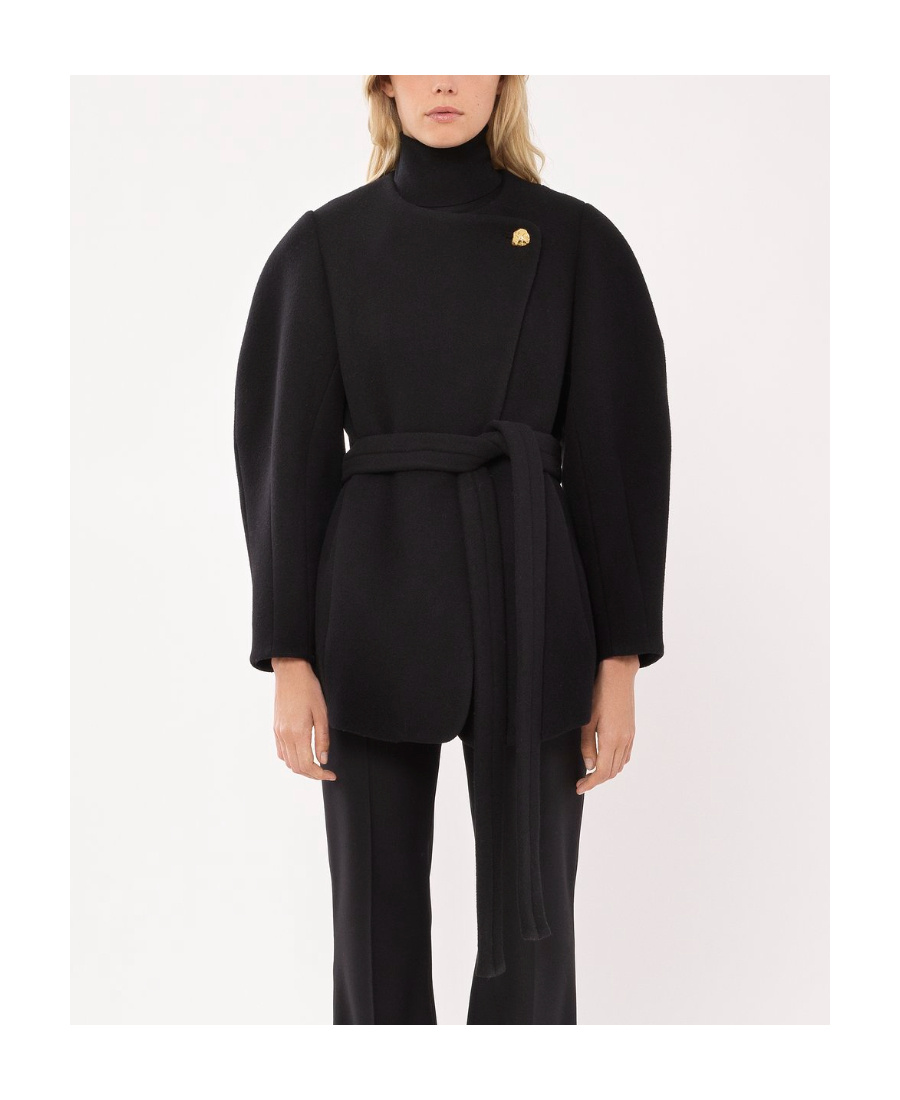 Chloé Belted Silk Jacket In Black