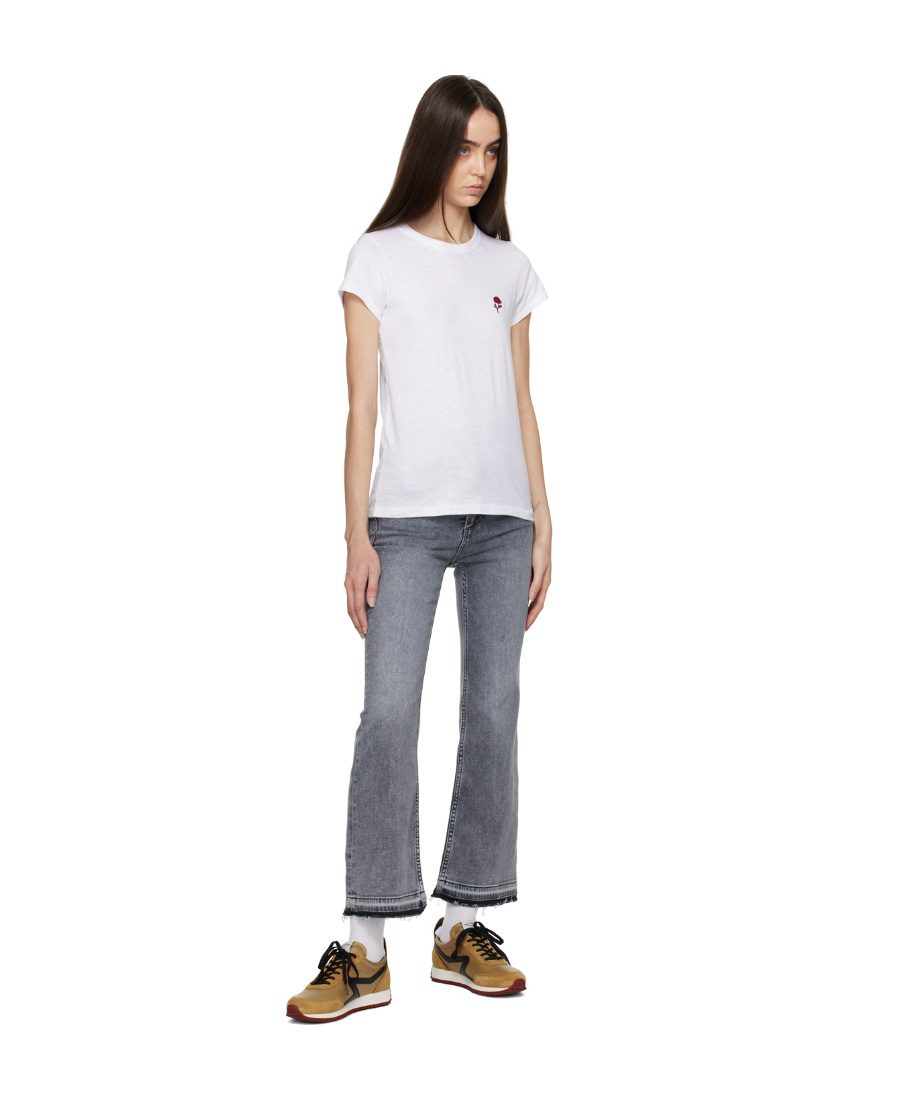 Rag & Bone High-waisted Jeans In Gray
