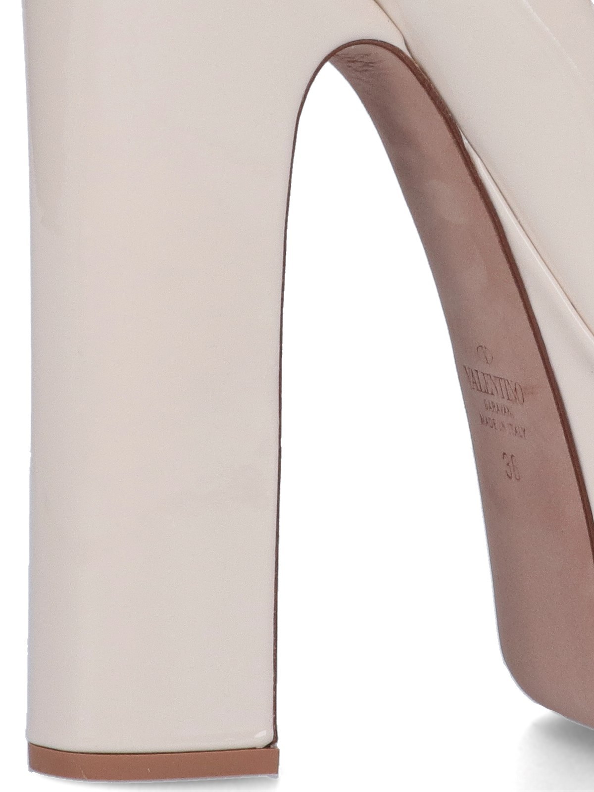 Valentino Garavani Woman Pumps Ivory Size 10.5 Soft Leather In Neutral