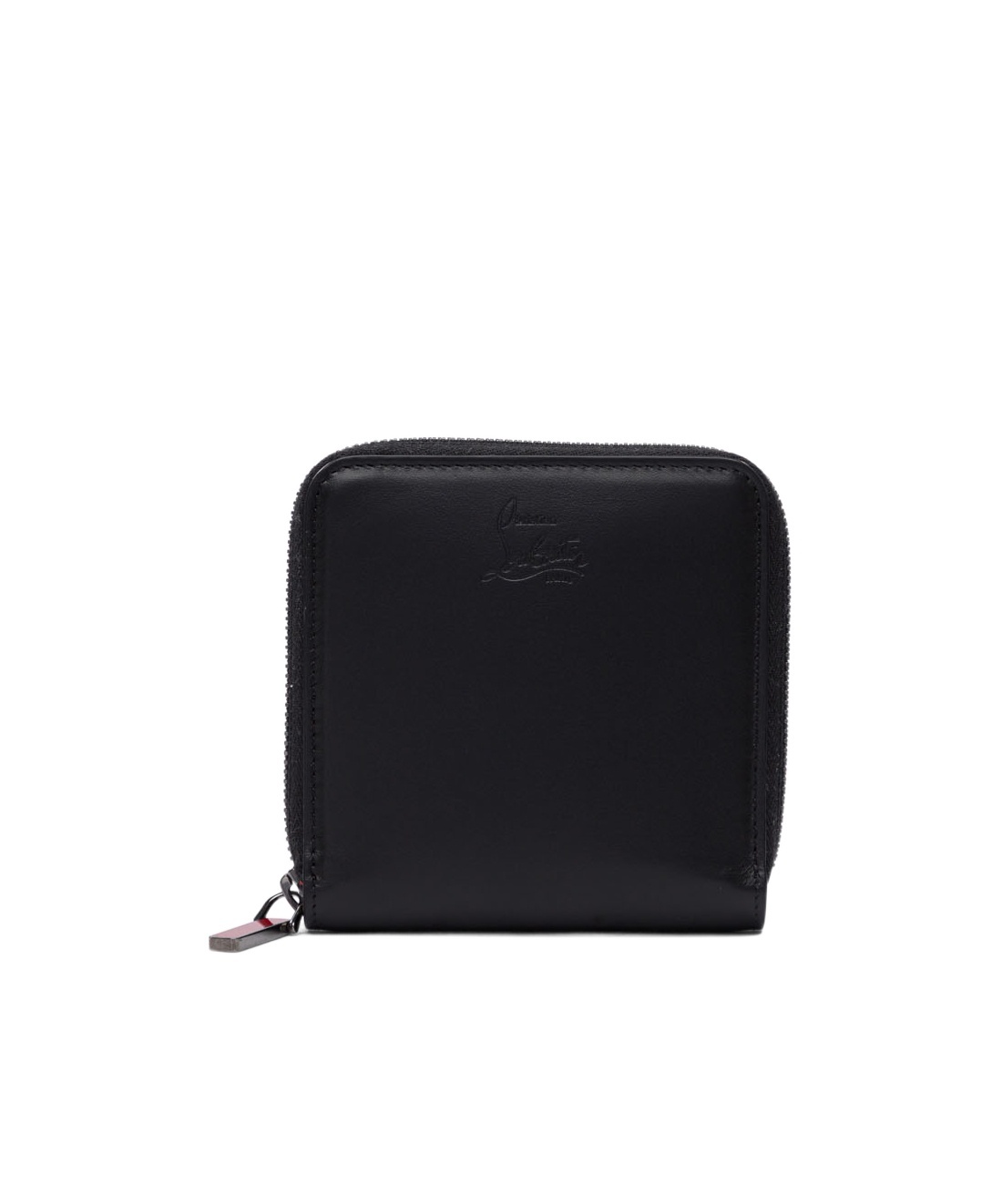 Christian Louboutin Zipper Card Bag In Black