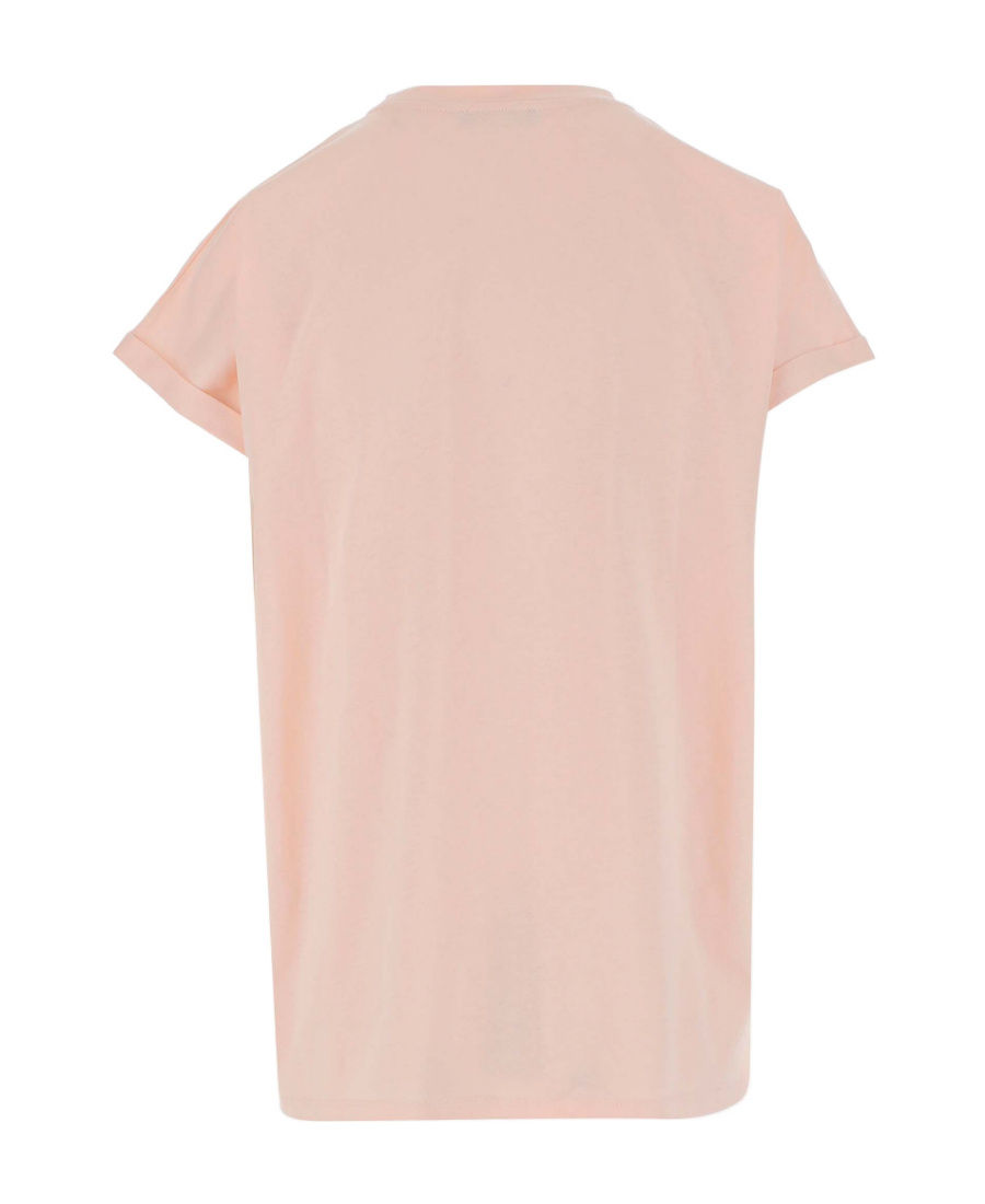 Balmain Logo-print T-shirt In Pink