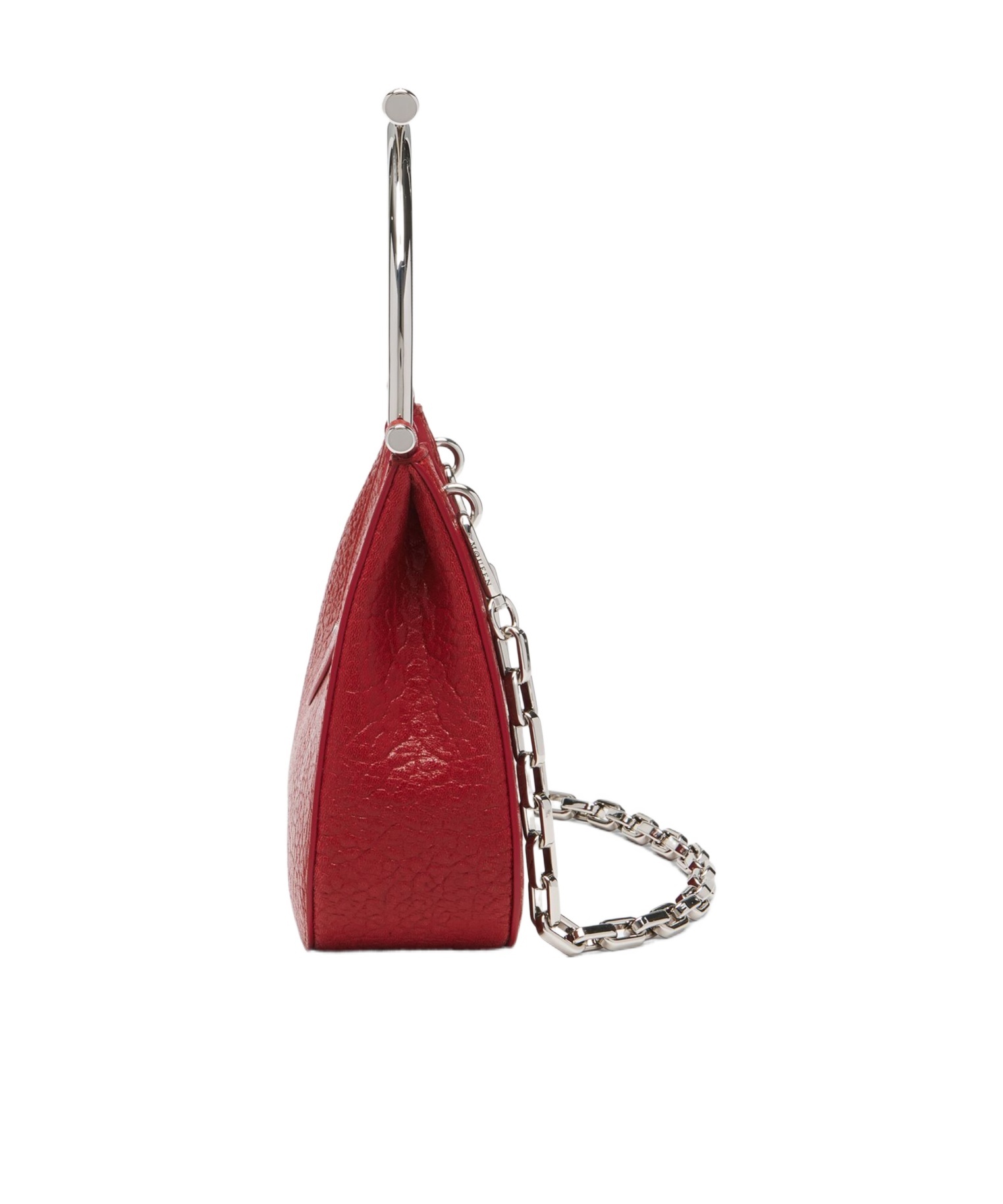 Alexander Mcqueen Mcqueen Mini T-bar Crossbar Leather Handbag In Red