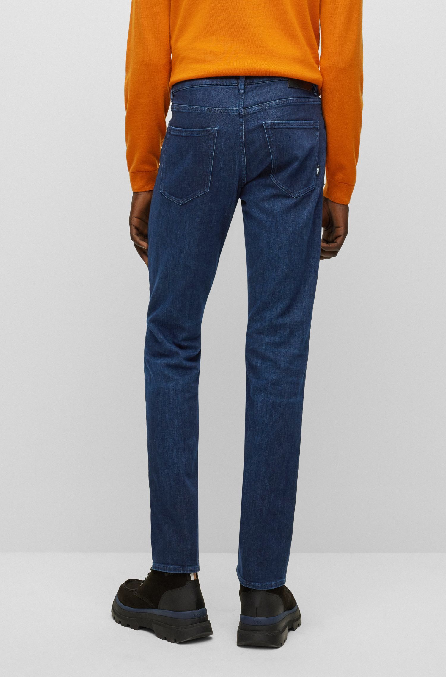 Hugo Boss Delano Cashmere Jean In Blue