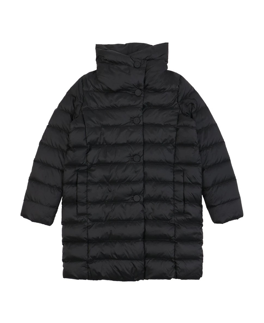 Weekend Max Mara Logo Quilted Down Jacket In Black