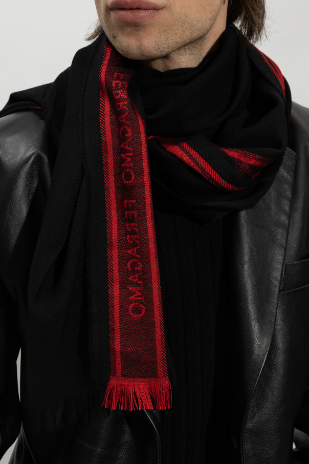 Ferragamo Salvatore Color Blocked Scarf In Black