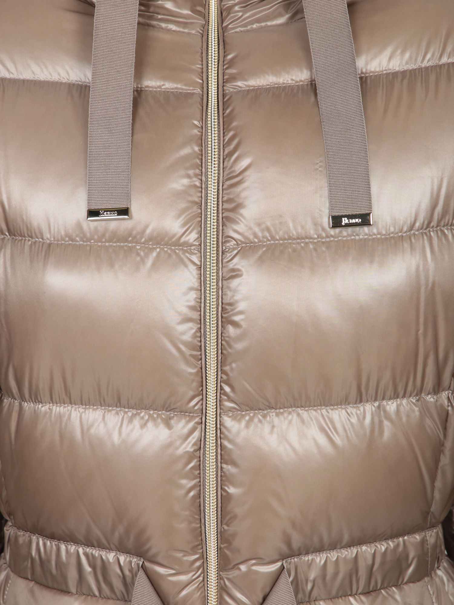 Herno Drawstring Hooded Down Jacket In Multi