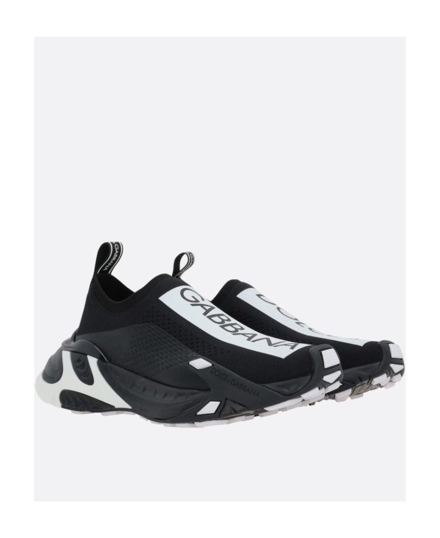 Dolce & Gabbana Logo Low-cut Casual Sneakers In Black