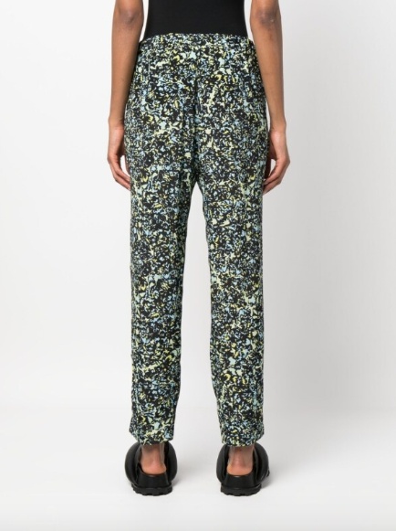 Dries Van Noten Patterned Casual Pants In Black