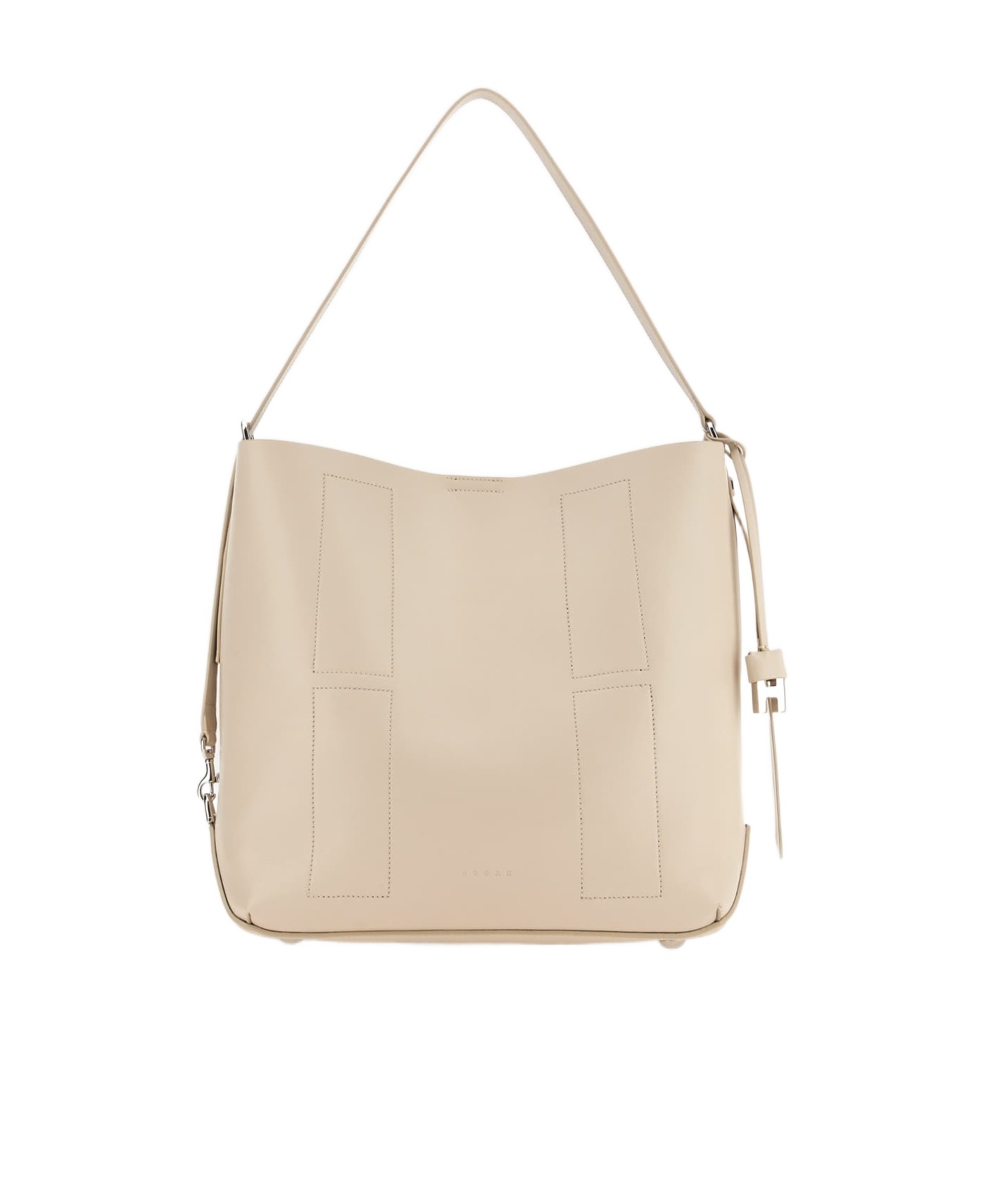 Hogan Borse A Tracolla In Pelle Di Vitello Bianca In Nude