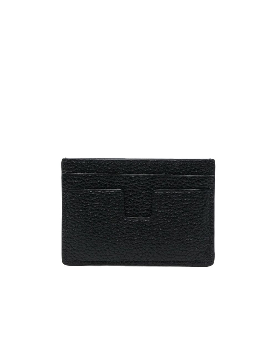 Tom Ford Logo-print Leather Cardholder In Black