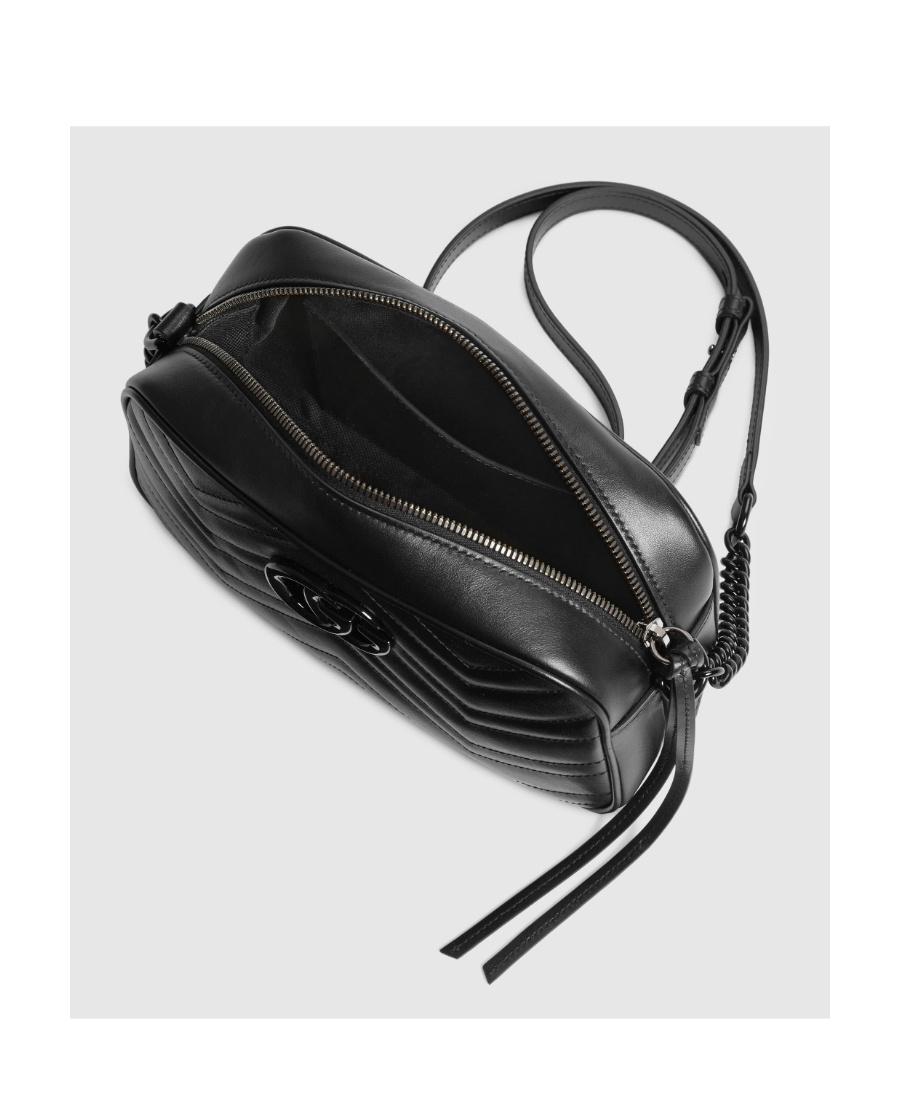 Gucci Small Marmont Shoulder Bag In Black