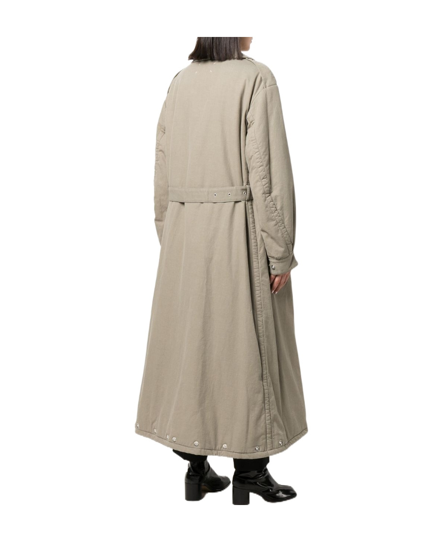 Maison Margiela Deconstructed Trench Coat In Nude