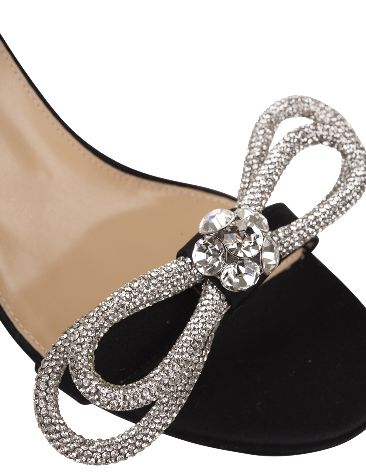 Mach&mach Bow Tie High-heeled Sandals In Black
