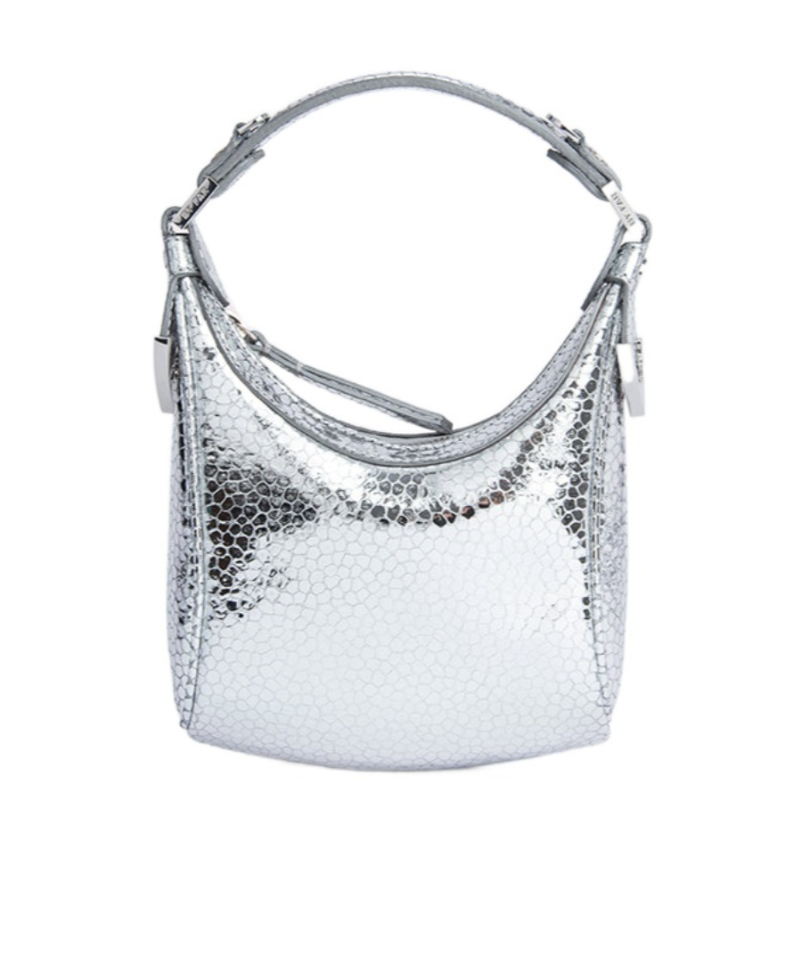 By Far Logo Shoulder Bag In White