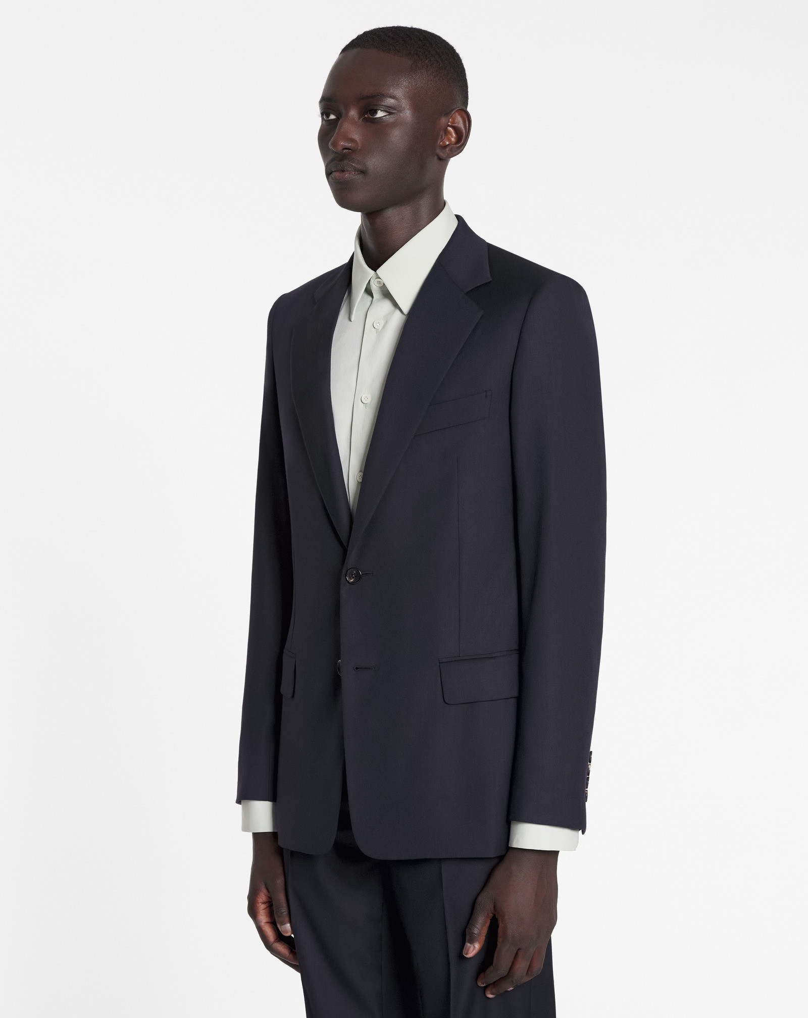 Lanvin Single-breasted Button-fastening Blazer In Black